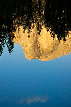 Half Dome Reflected